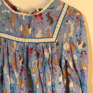 NWT Mini Boden Lace Trim Woven Dress